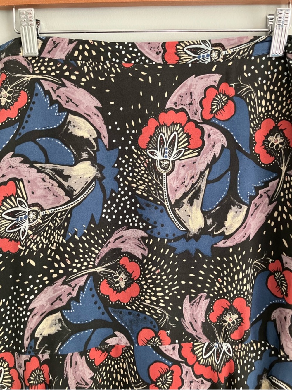 FREE PEOPLE Colorful Floral Maxi Skirt Size 2 (Like a 6) - Picture 3 of 13